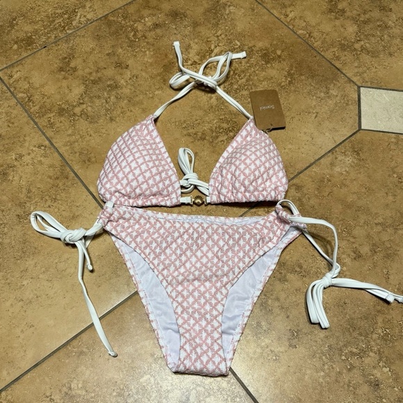 Samiol Other - Samiol Medium Pink Patterned Bikini Set